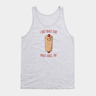 I Just Really Love Bagel Dogs, Ok! Kawaii Bagel Dog Tank Top